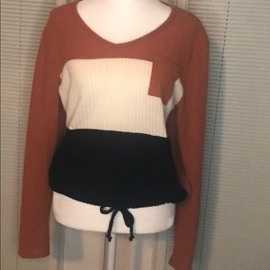 Women’s waffle knit top